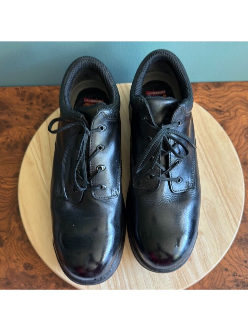 Timberland PRO TiTAN Mens Size 13 Alloy Toe Oxford Black Leather TB 040044 001 - Picture 3 of 16